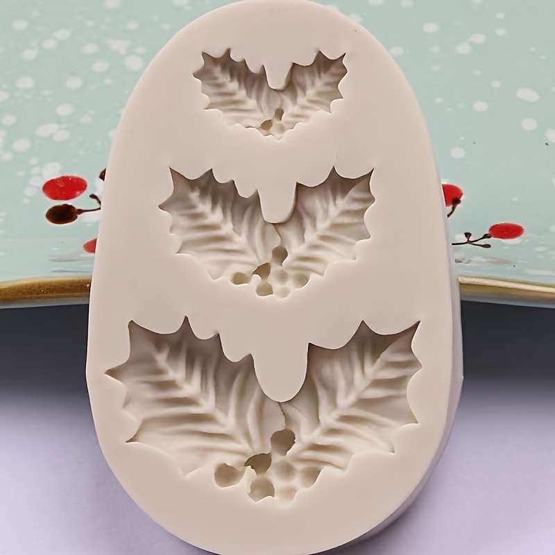 Suitable For Baking Molds Items Gray Leaf