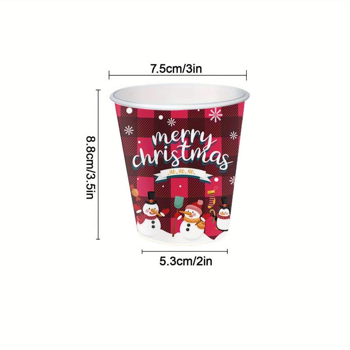 Christmas Tablecloth Style 16 Pcs 7Inch Plates