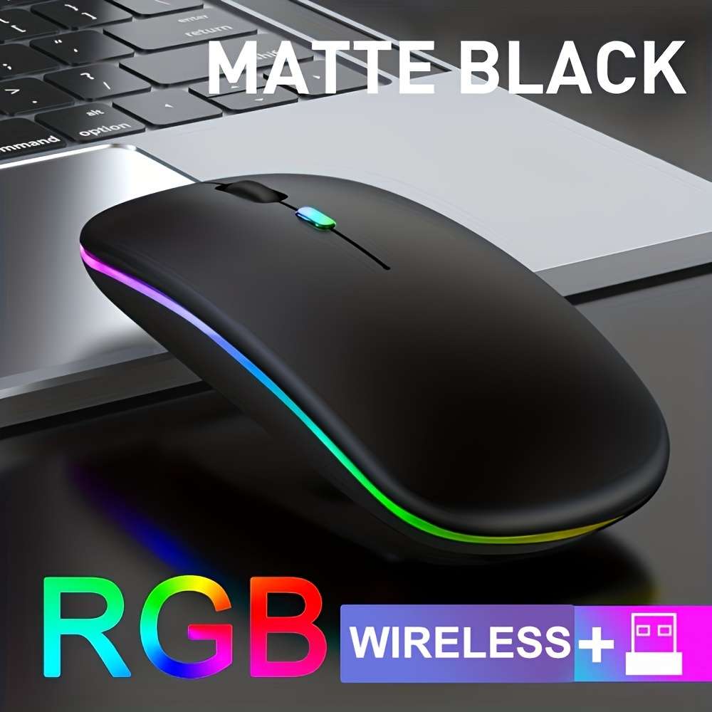7-Color Backlit Portable Wireless Keyboard And Mouse Set