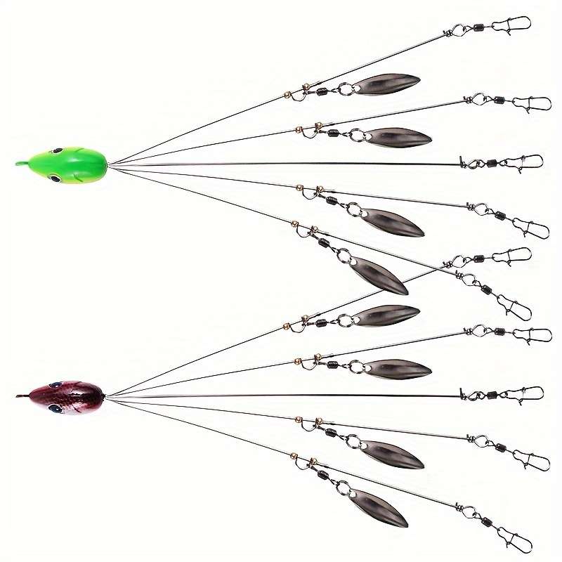 1pc Ultimate All-Purpose Fishing Bait Kit Durable Lure with Vibrant Willow Blade Swivel