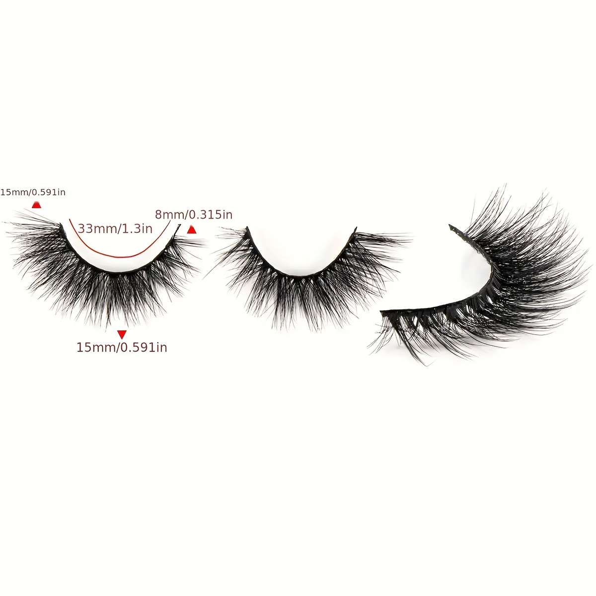 Fluffy D Curl Mink Lashes Model 3d994 1 15mm