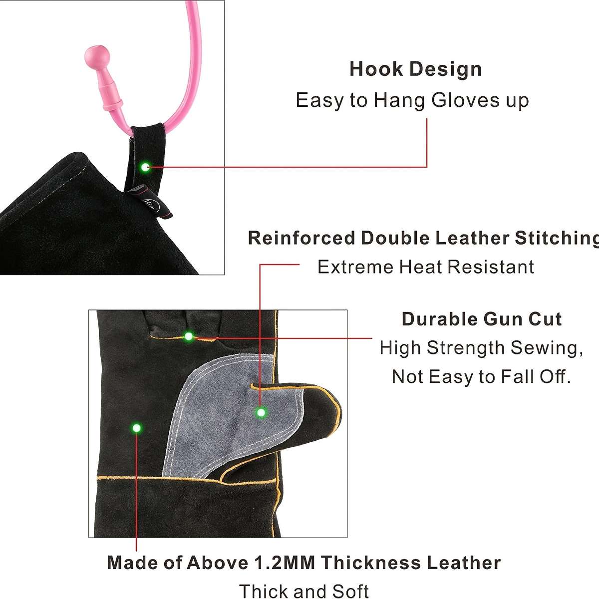 Work Gloves Style 14In Black1