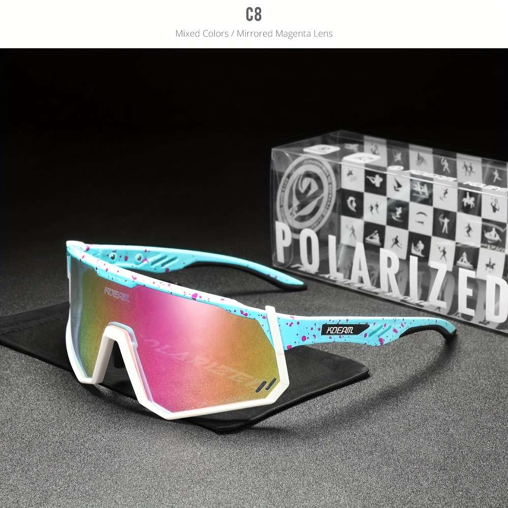 Cycling Glasses Color C5 Mirrored Purple Lens