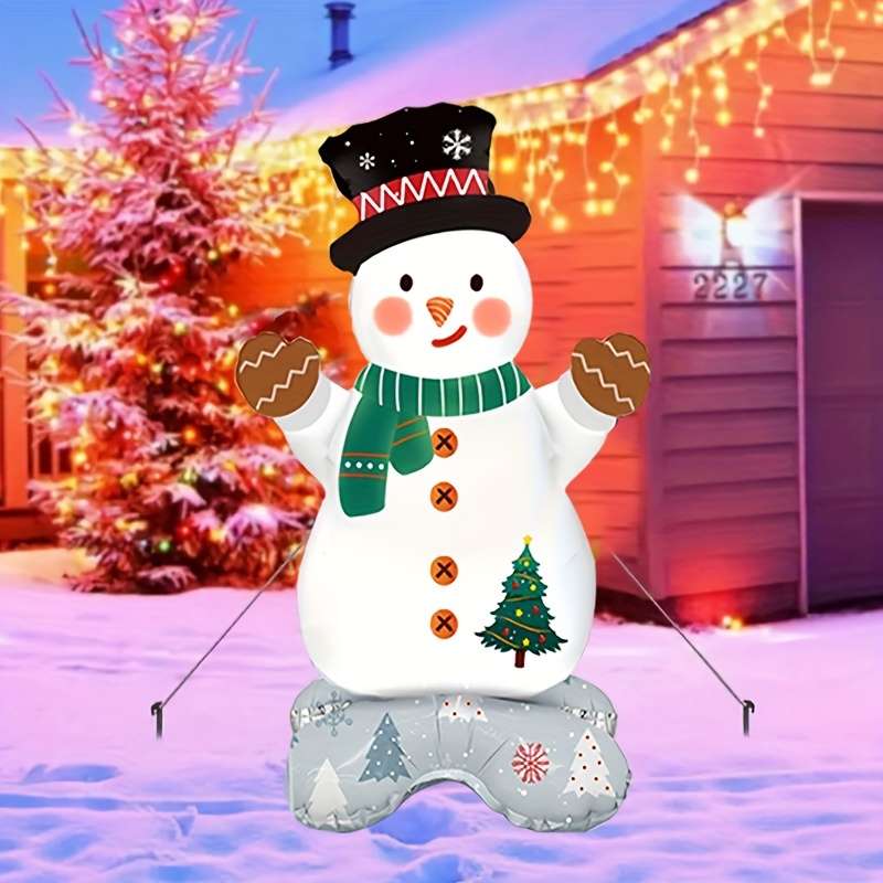 Balloon Items 2Pcs Snowman Standing Balloons