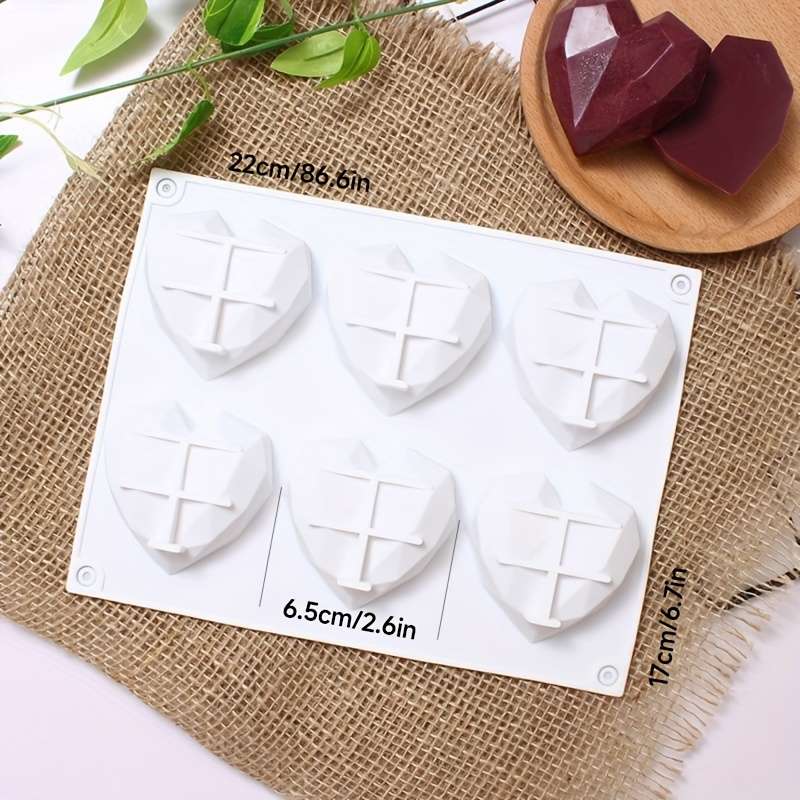 Suitable For Baking Molds Color 7Th Company Heart Shape  White