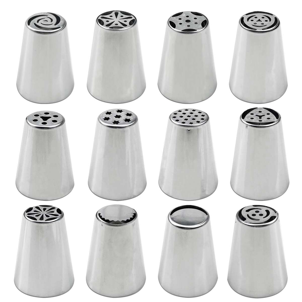 Piping Nozzle Quantity 12 Russian Piping Tips