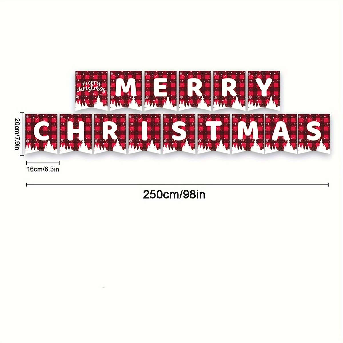 Christmas Tablecloth Style 16 Pcs 7Inch Plates