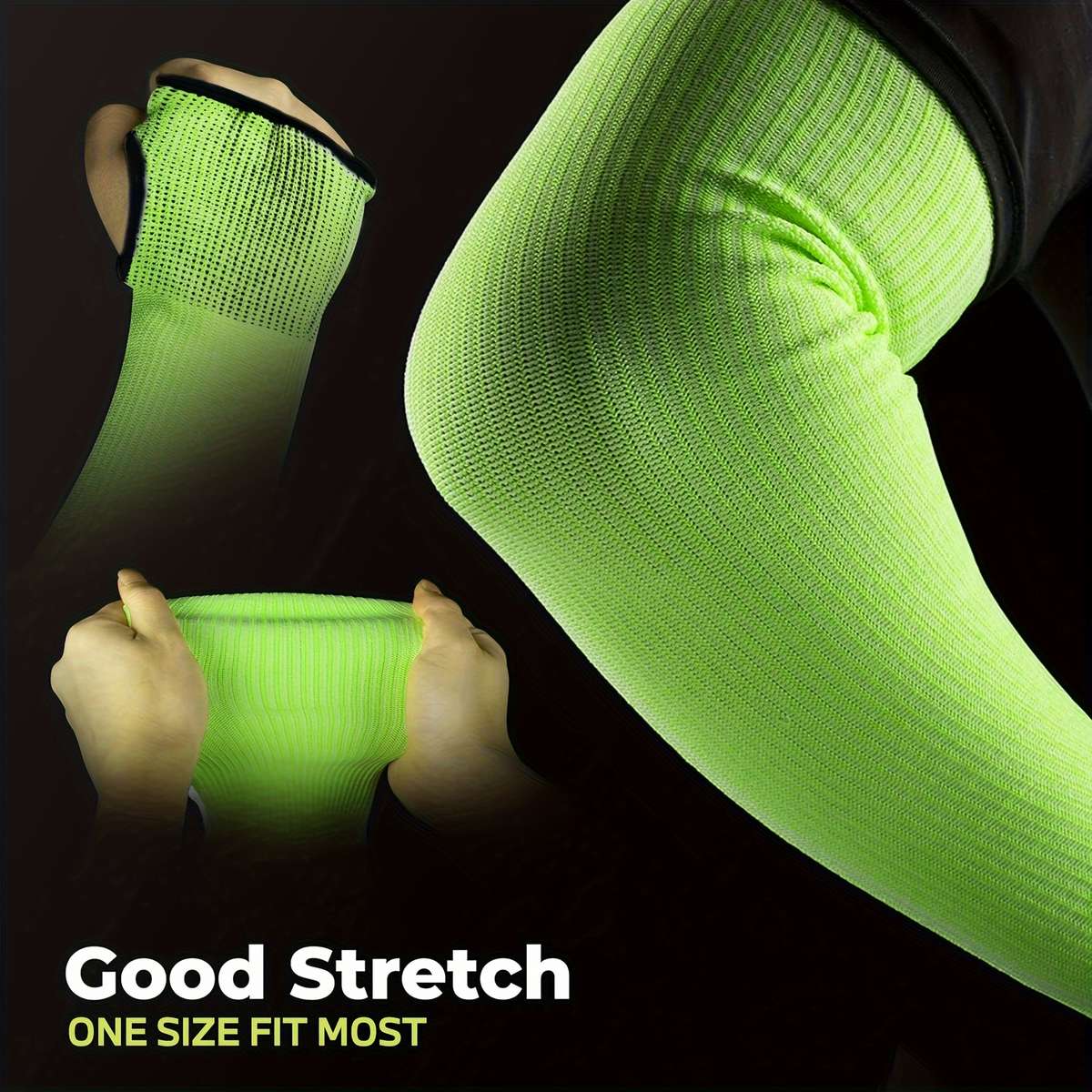 Sunscreen Sleeves Color Black2Pcs Size One Size