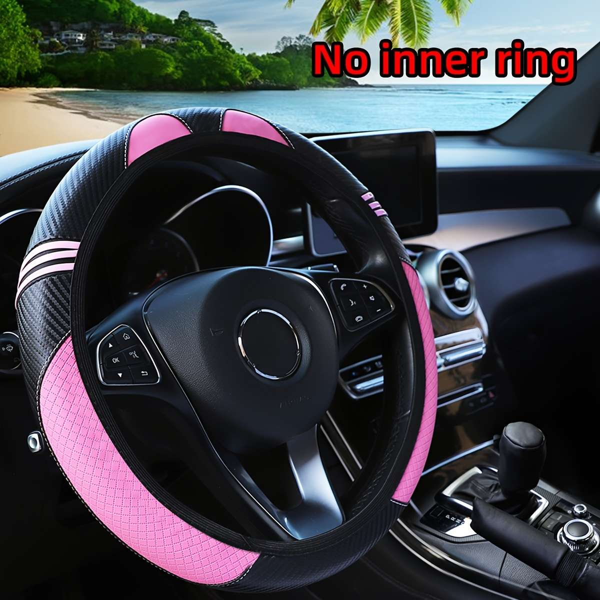 Car Steering Wheel Cover Red
