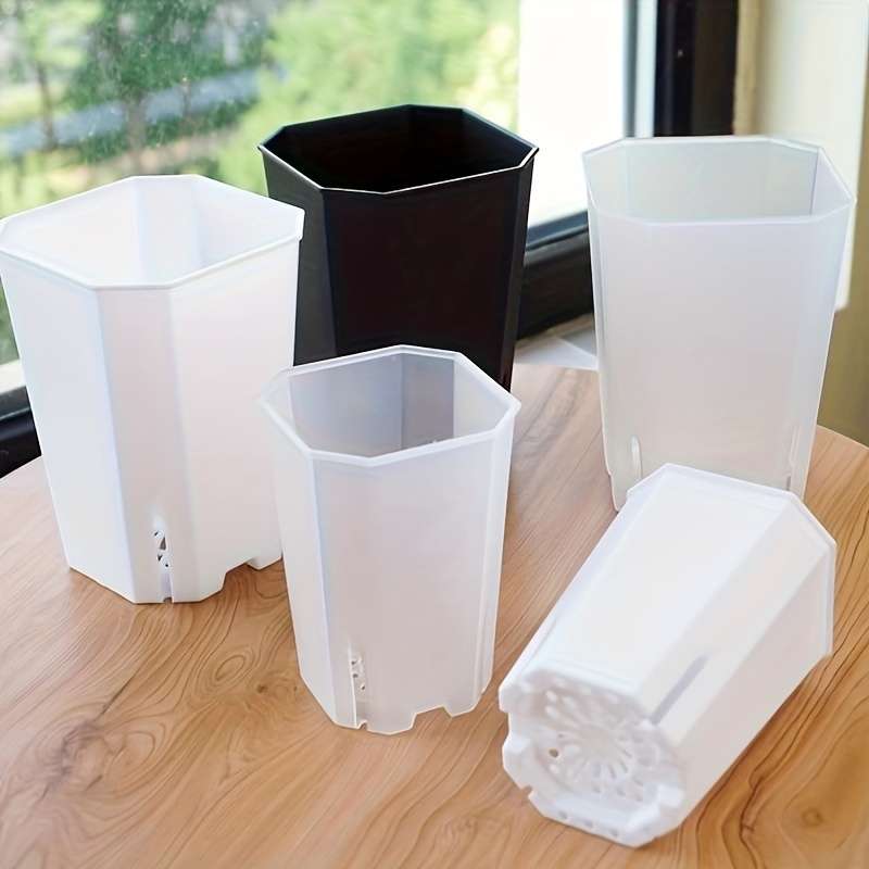 Flowerpot Color Transparent Size7Cm 3Pcs