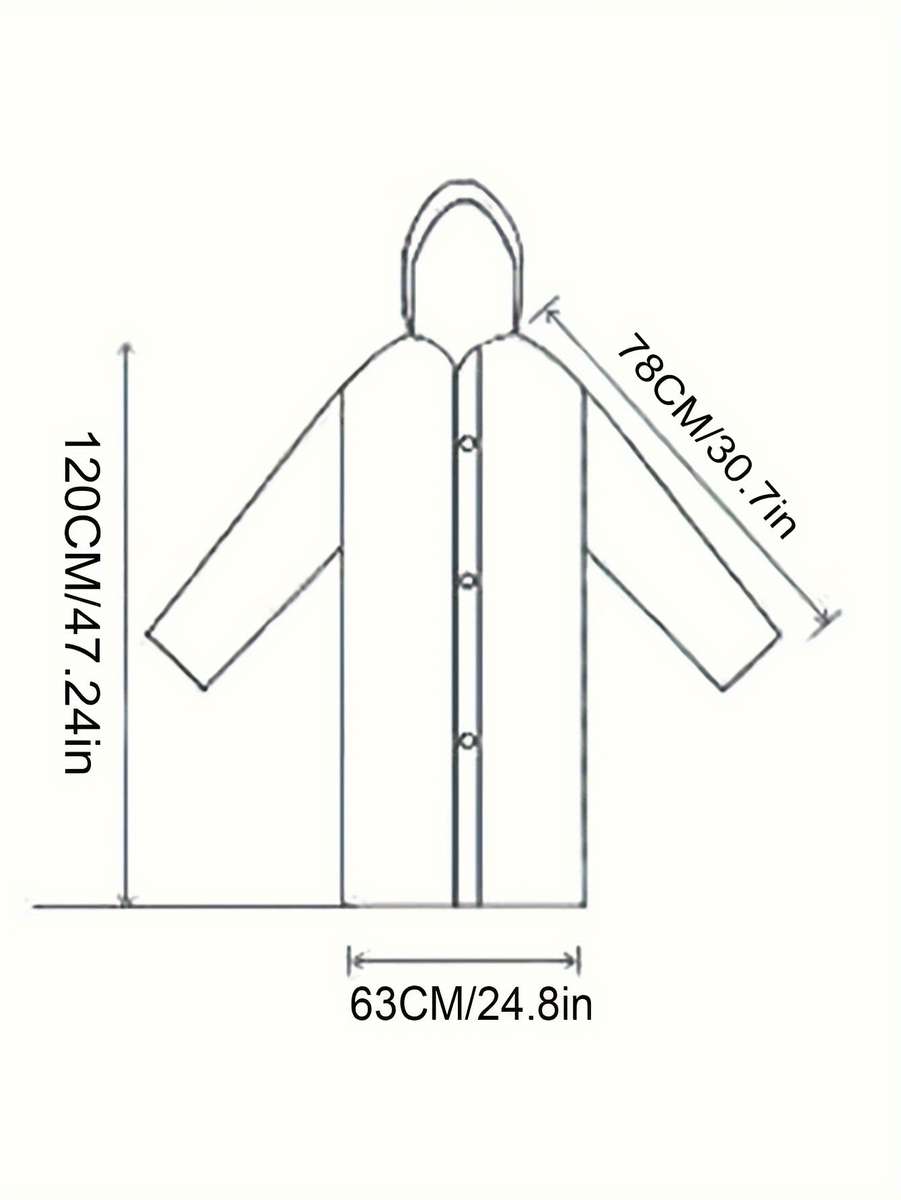 Raincoat Transparent Size Onesize