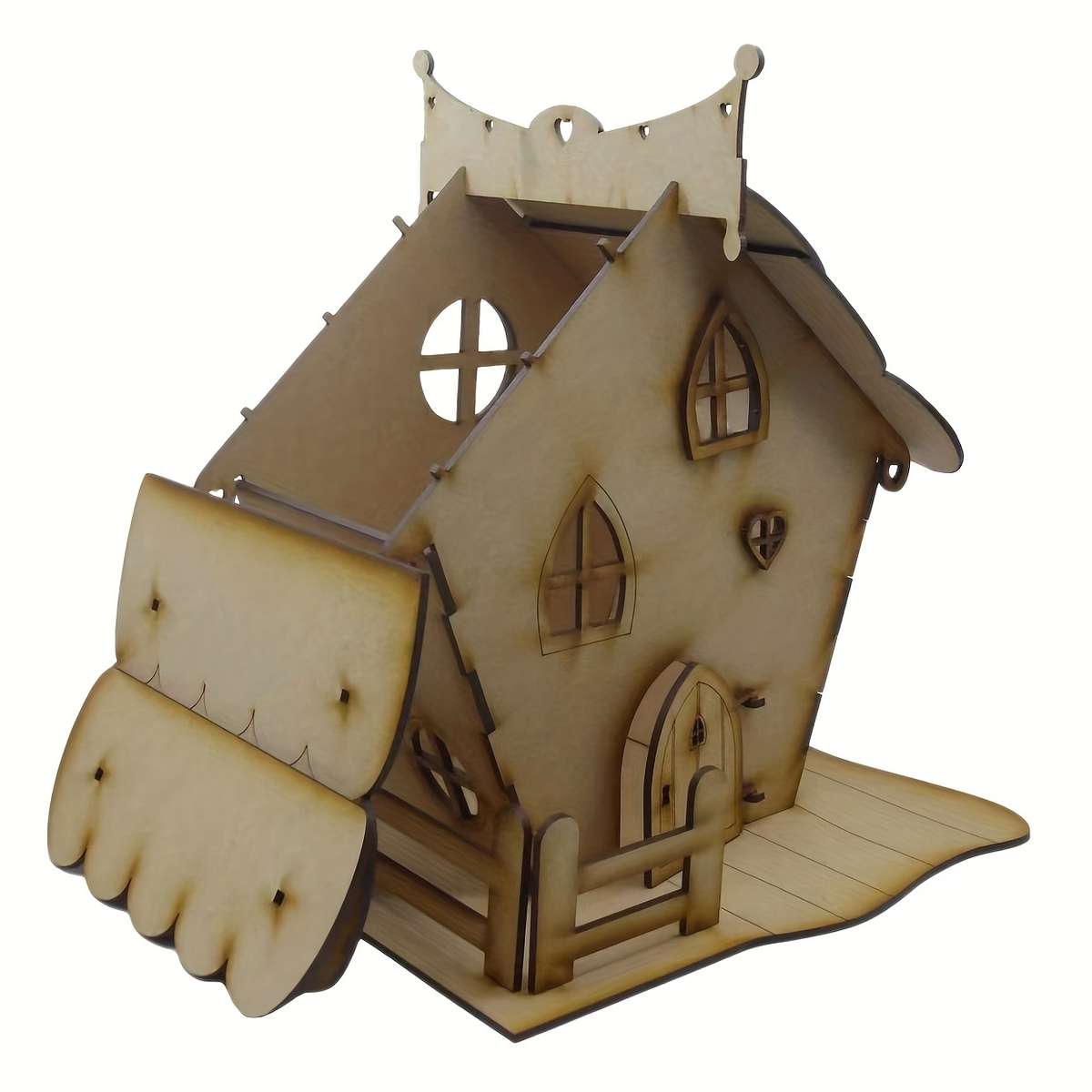 3D Building Model Puzzle Set Items Fairy House Craft Kit