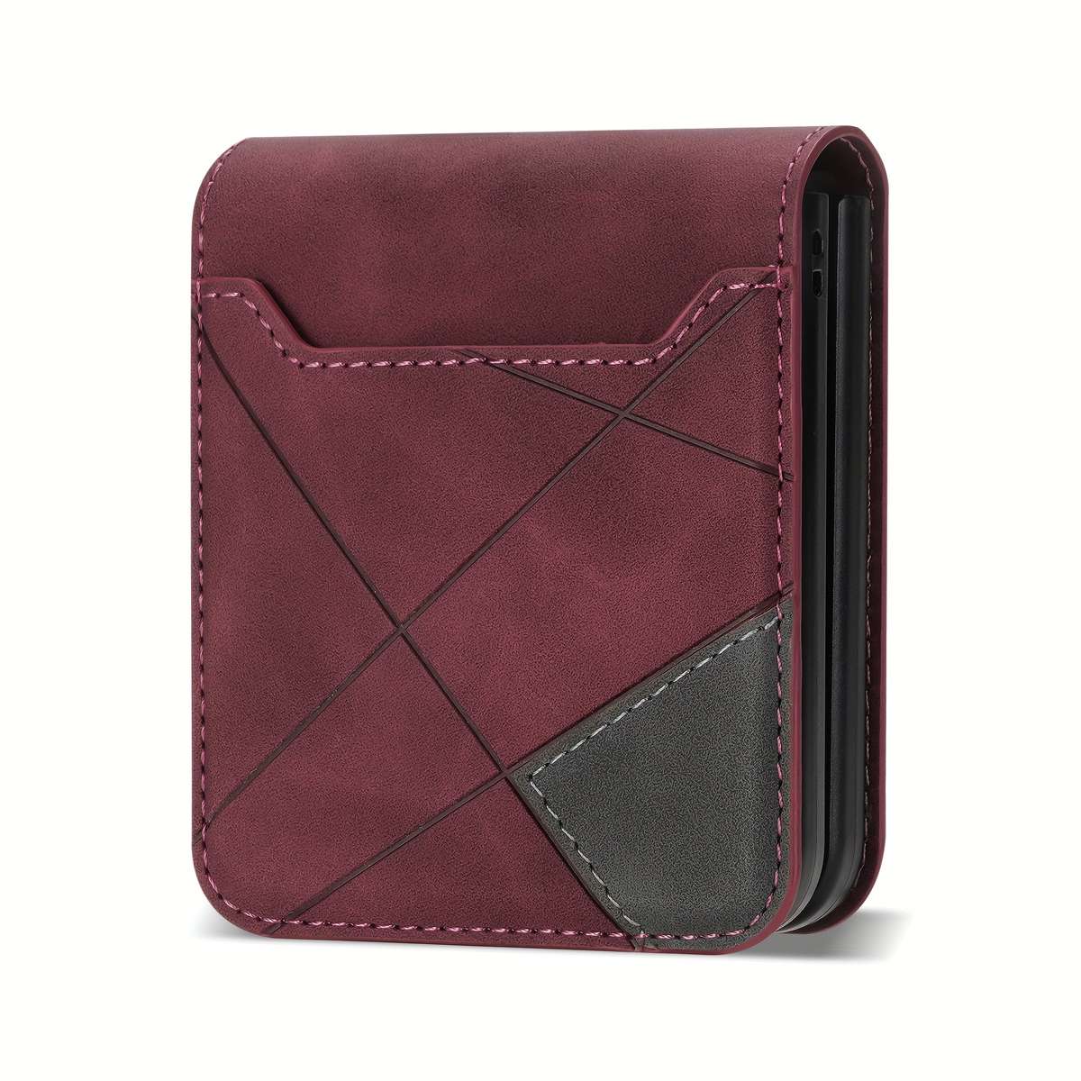 Phone Case Burgundy Compatible Model Galaxy Z Flip 3 5G