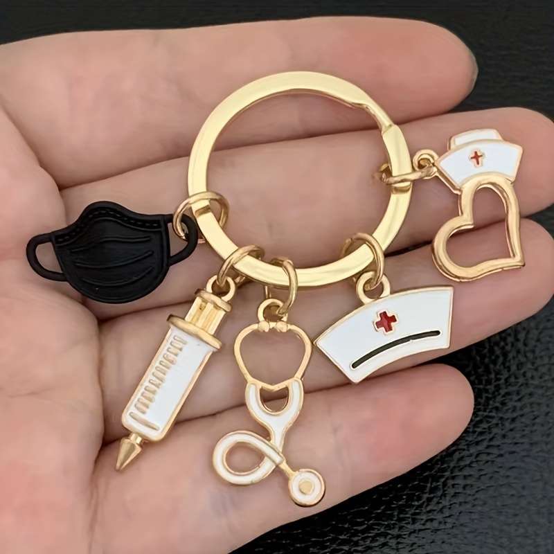 Keychain Ornament Color Yl25Pink*2Yl25Blue*2