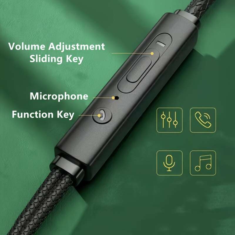 Wired Headphones Green