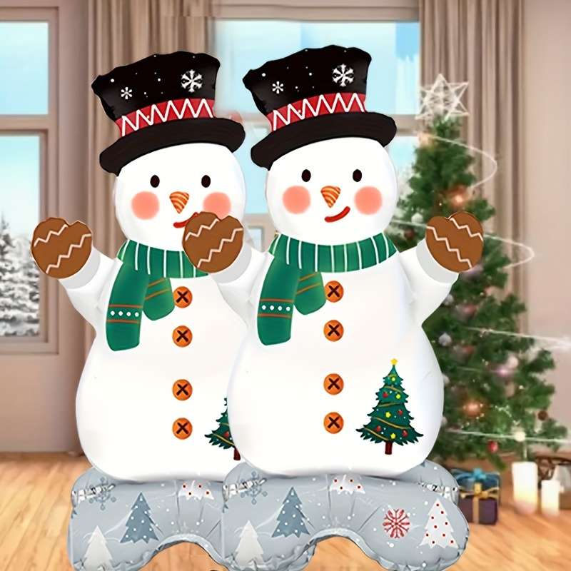 Balloon Items 2Pcs Snowman Standing Balloons