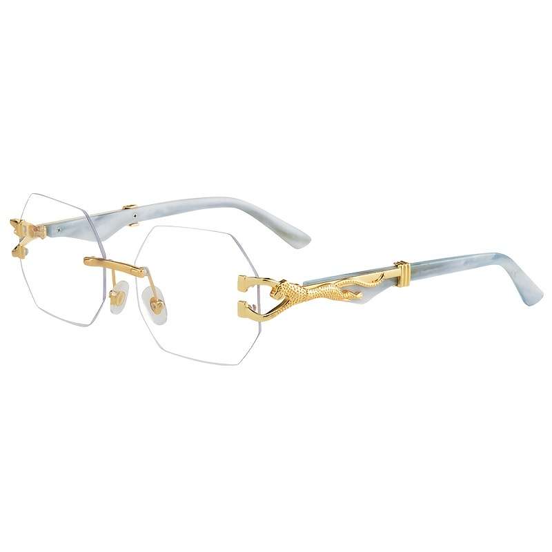 Mens Glasses Color C7 Golden Frame Gradient Tawny