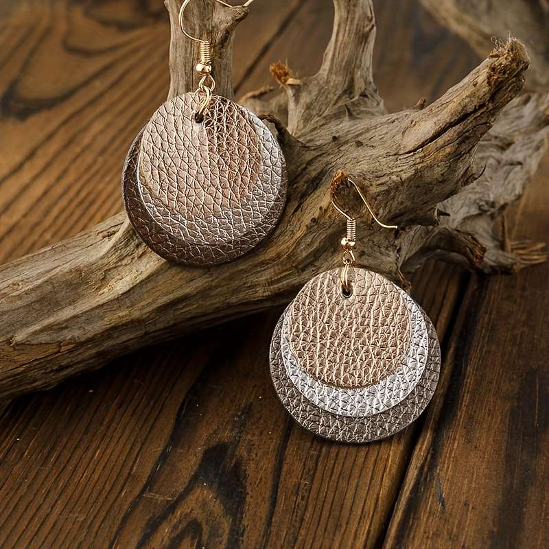 Women S Earrings Color 2 Leopard Print