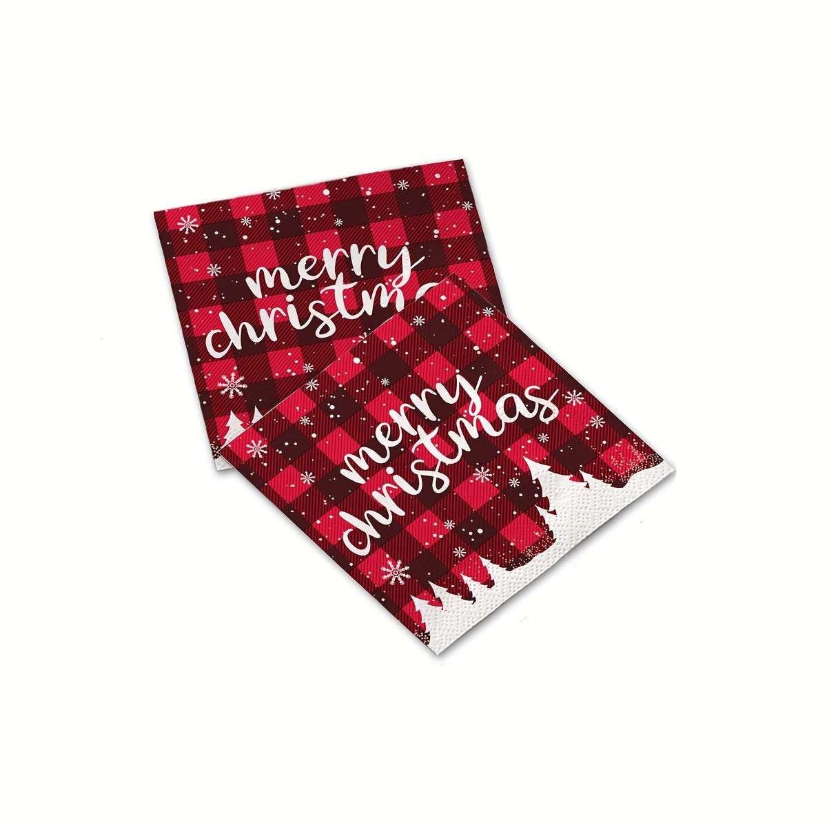 Christmas Tablecloth Style 16 Pcs 7Inch Plates