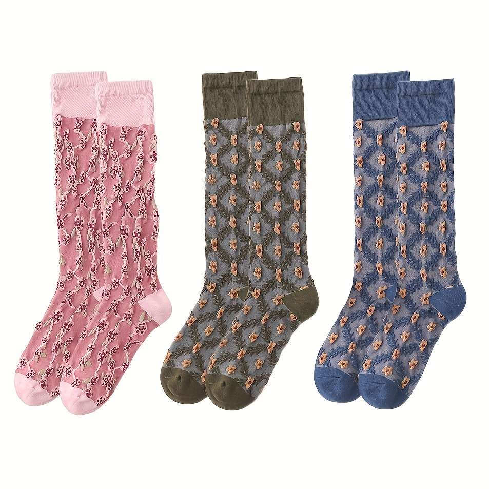 Women S Socks Color Browncornflower1 Pair Size Onesize