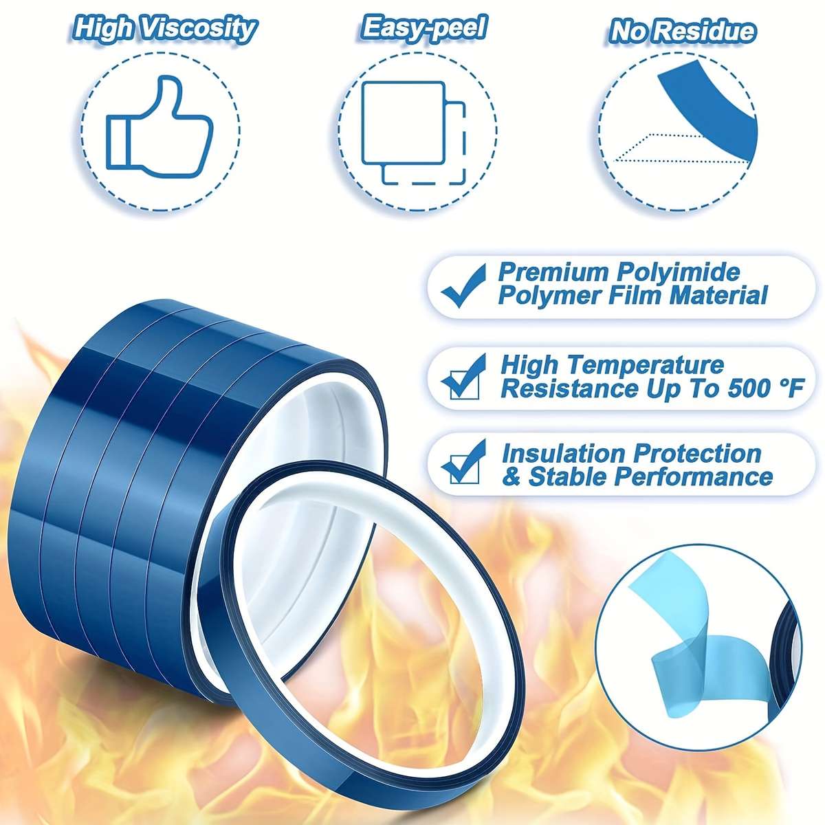 Adhesive Tape Color Light Blue Quantity2