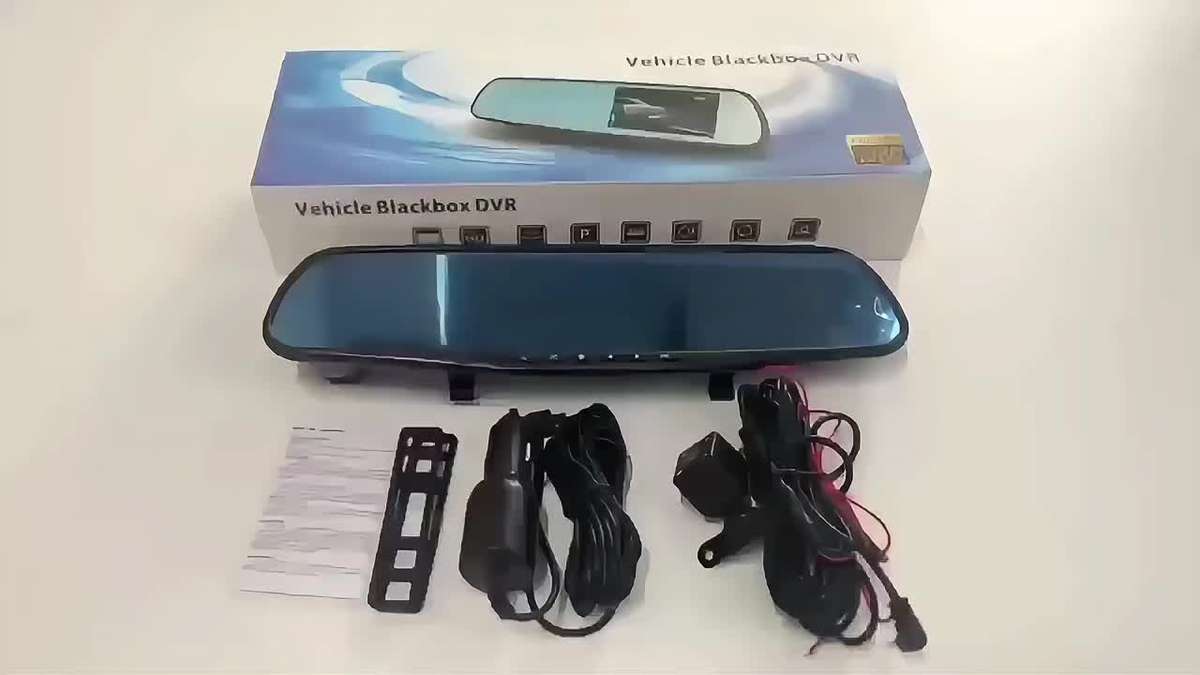 Dashcam Items 5-Inch Rearview Mirror Dual Recording