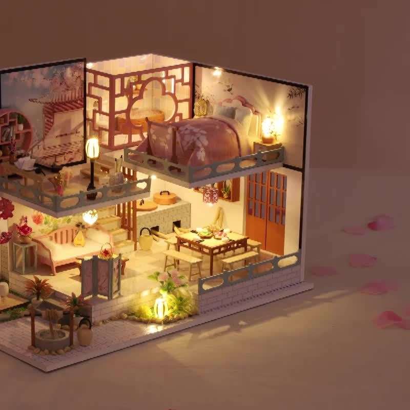 3D House Puzzle Model Style Yaqin Court