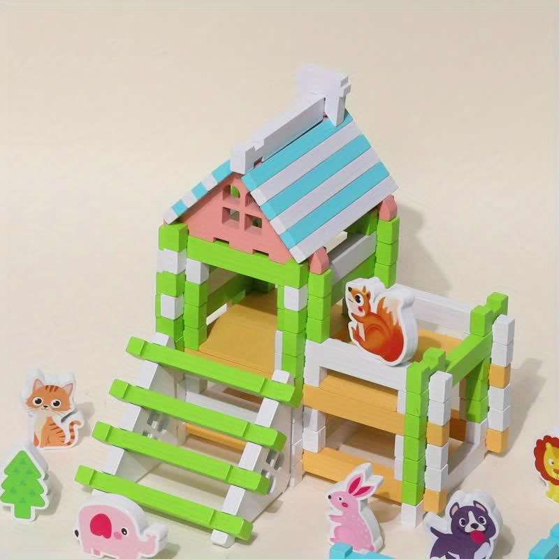 Building Toy Architectural Model Toy Set Items Mortise And Tenon Building Blocks