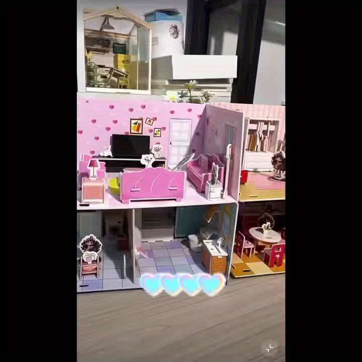 Building Toy Architectural Model Toy Set Items 4Pcs Set