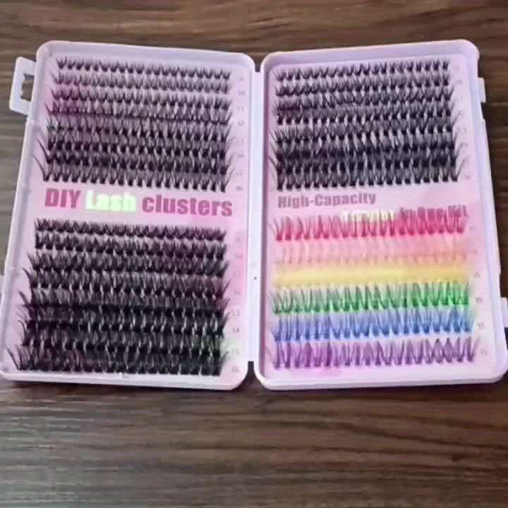 Natural Colored Lash Extensions Model D304050 Colour Lashes