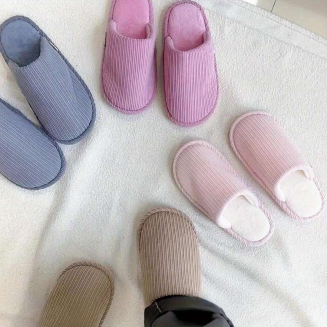 Cotton Slippers Color Coffee Brown Sizeuk 7.5-8