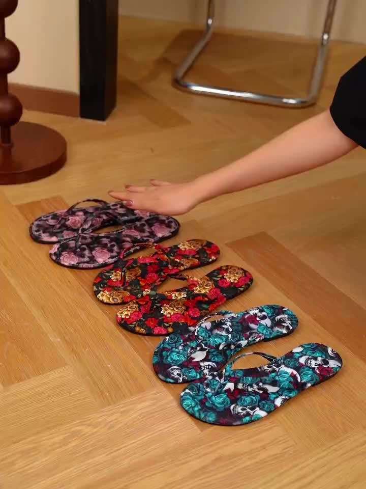 Ladies Summer Flip Flops Multicolor Uk 7