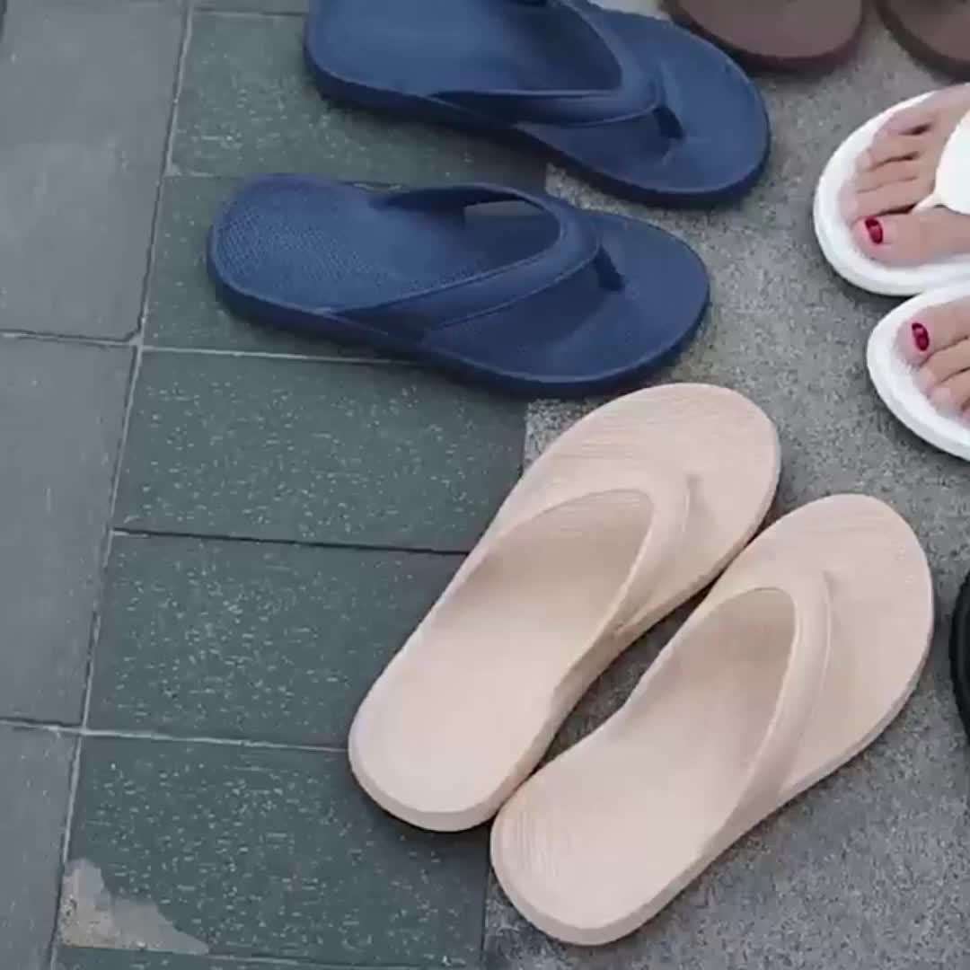 Ladies Summer Flip Flops Khaki Uk 8.5-9