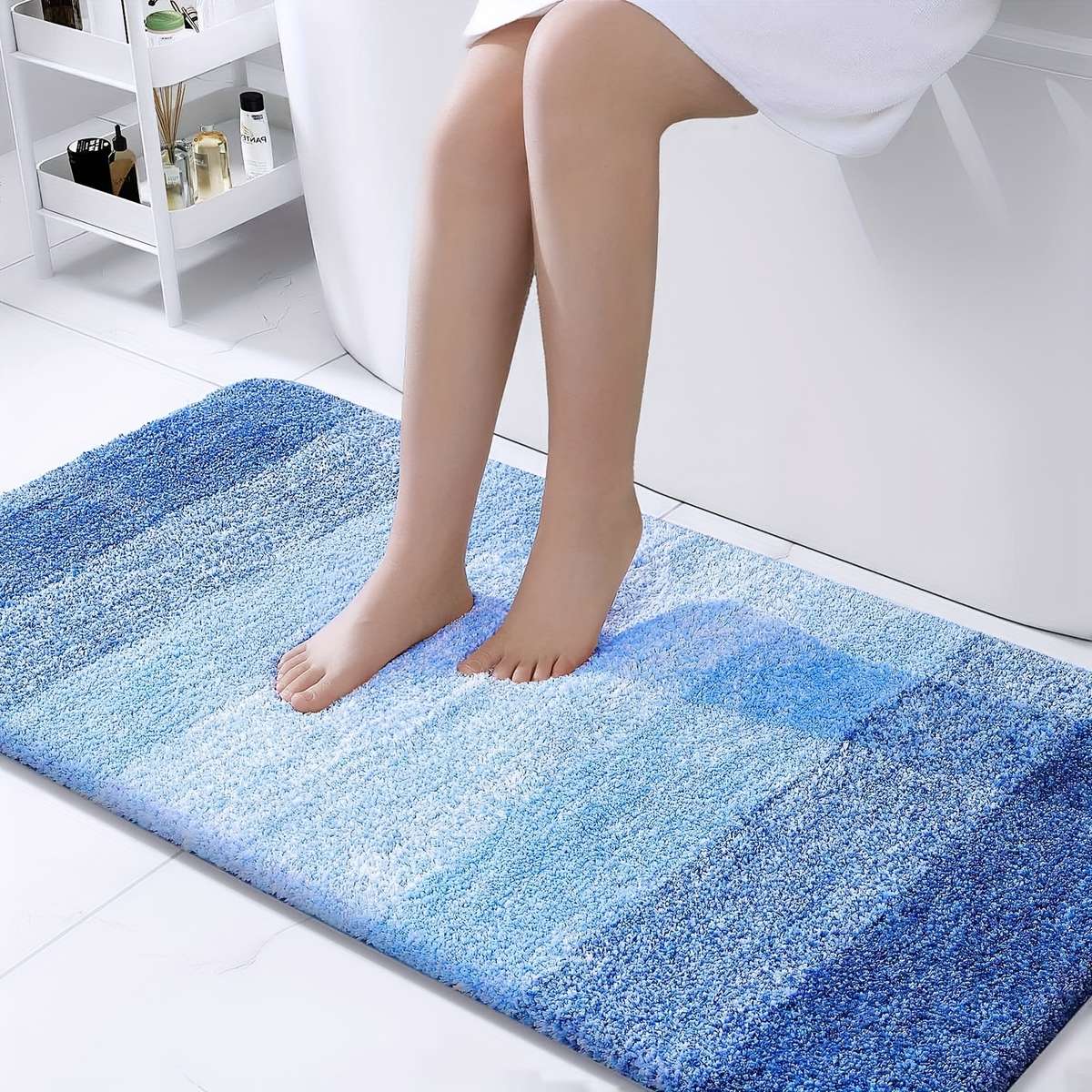 Floor Mats Color Blue Size 30X40Cm