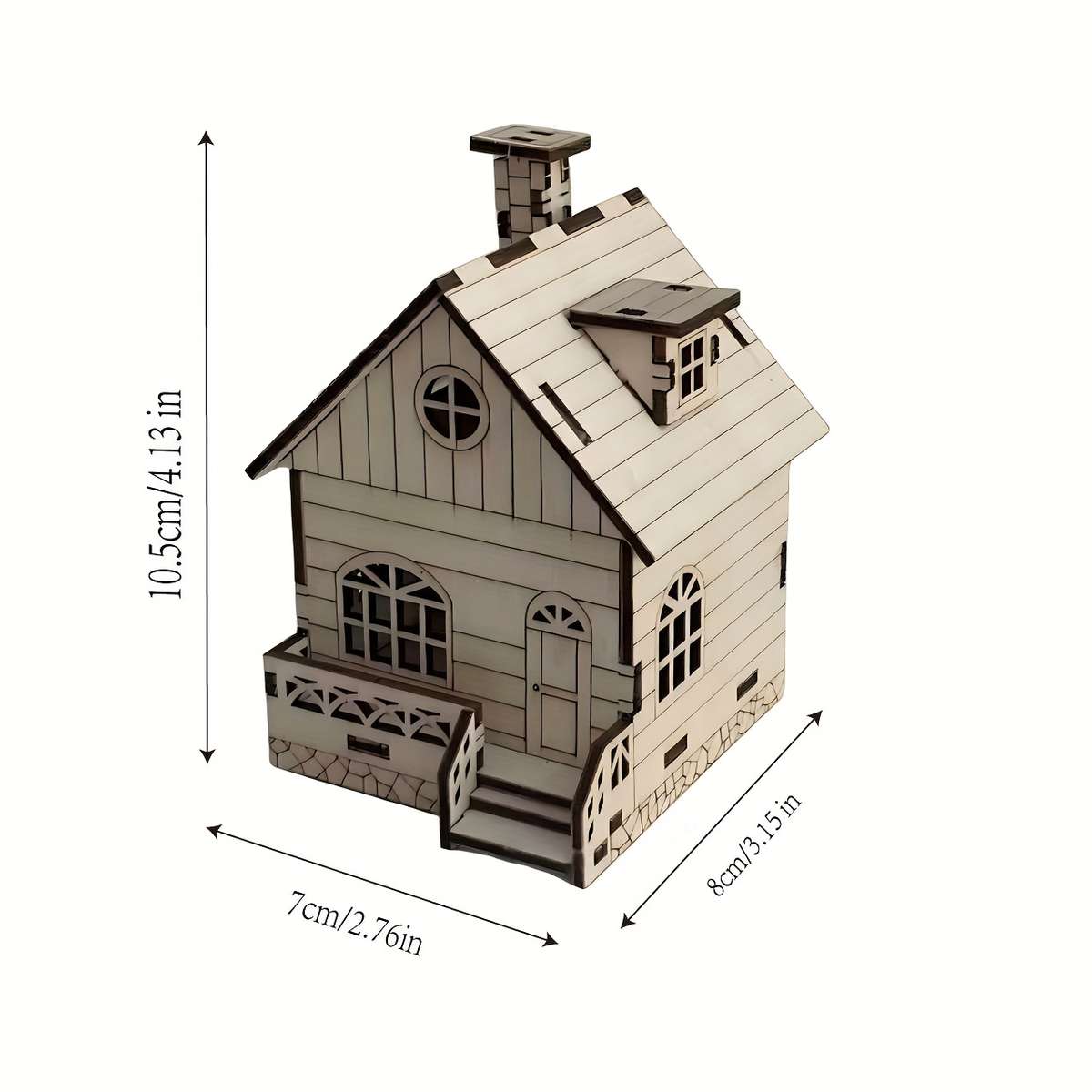 3D Model Desktop Ornaments Items 3D Assembly Cottage Ornament