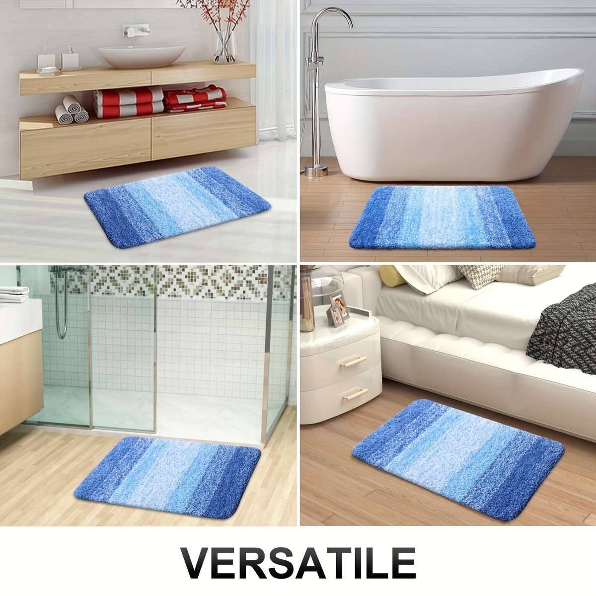 Floor Mats Color Blue Size 30X40Cm