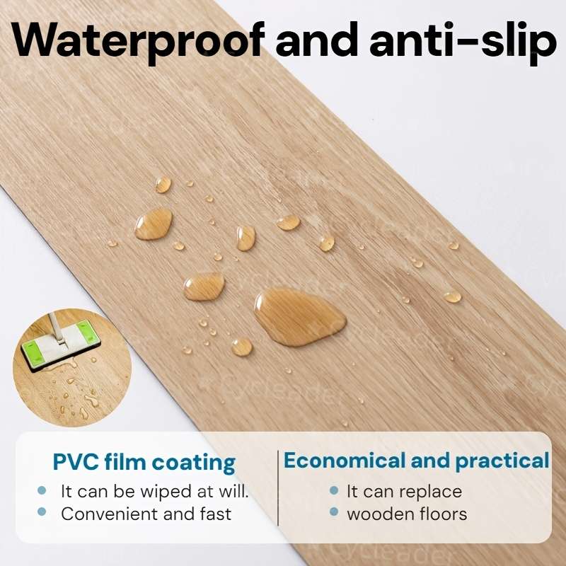Self Adhesive Floor Stickers Wood Grain 5S