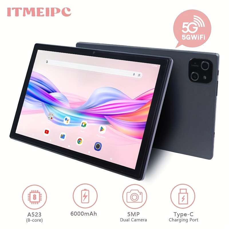 Ultra Thin Android Tablet With Expanded For Home Office Long Lasting Battery