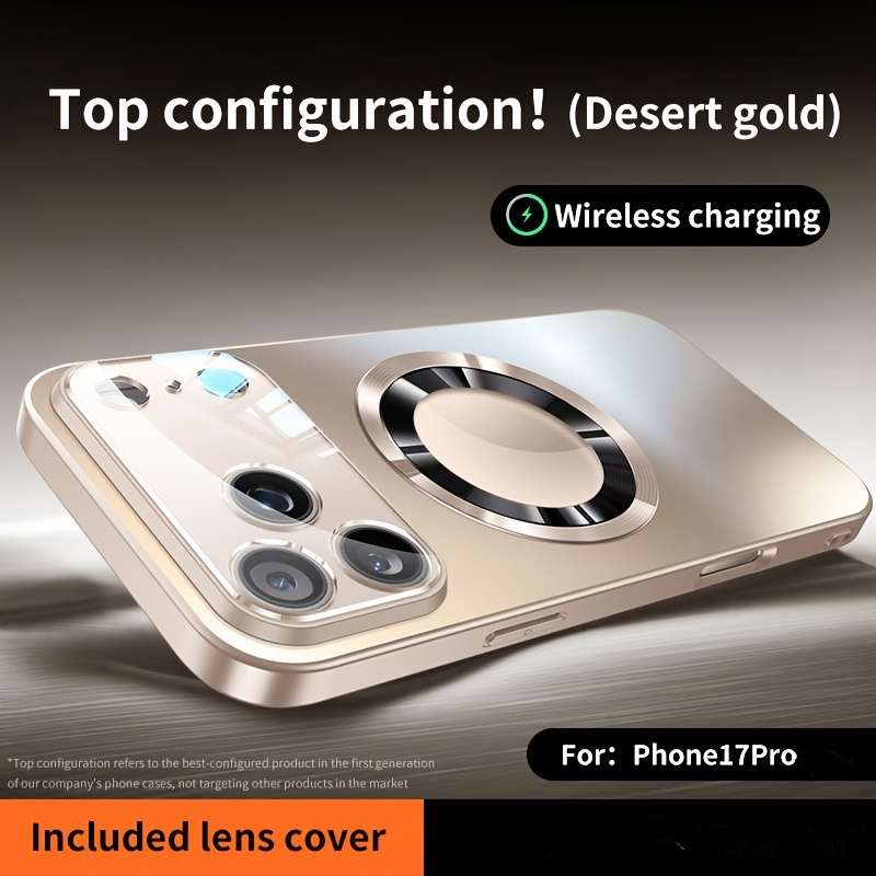 Phone Case Golden Compatible Model Iphone 17 Pro