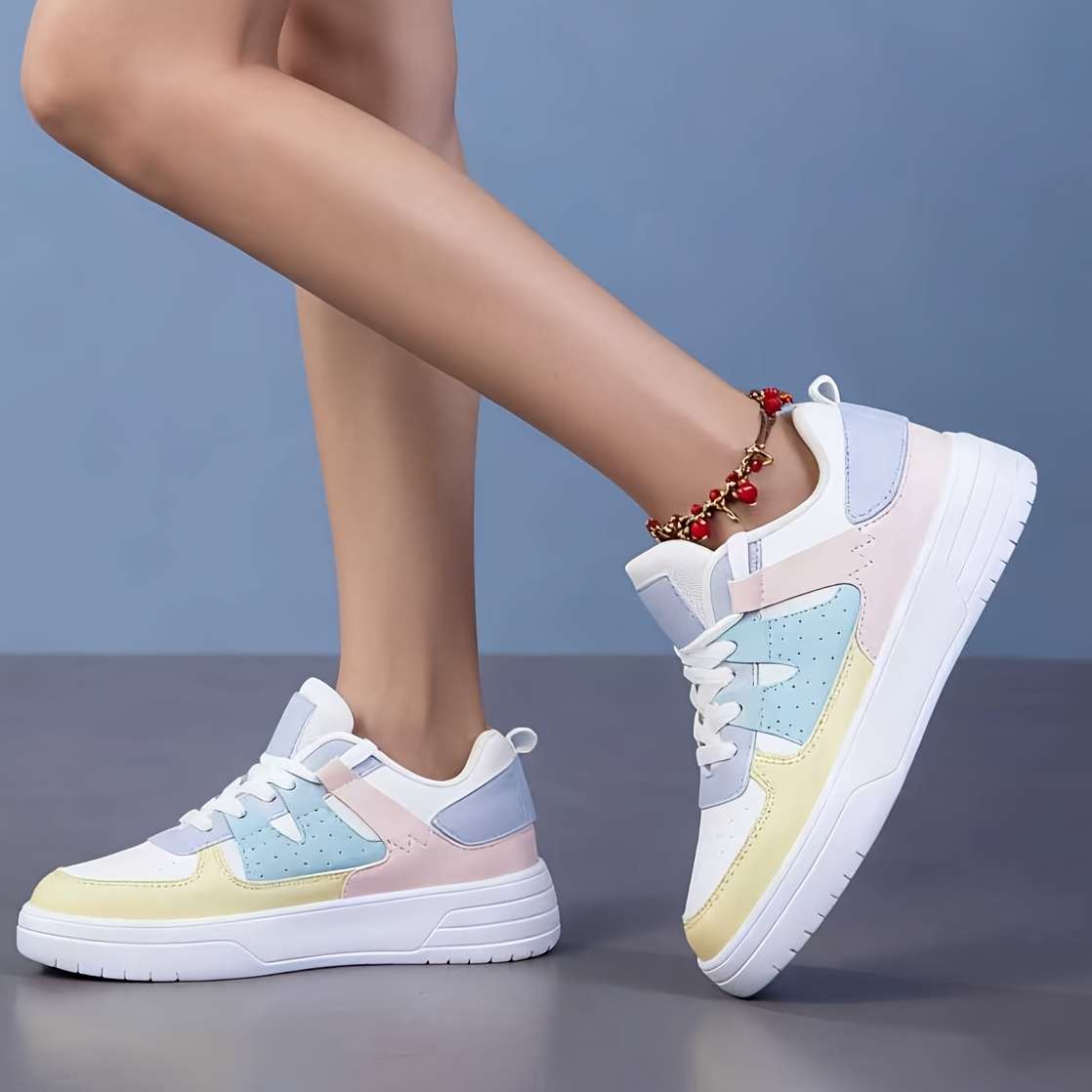 Sneakers Color Pink Leopard Sizeuk 7.5