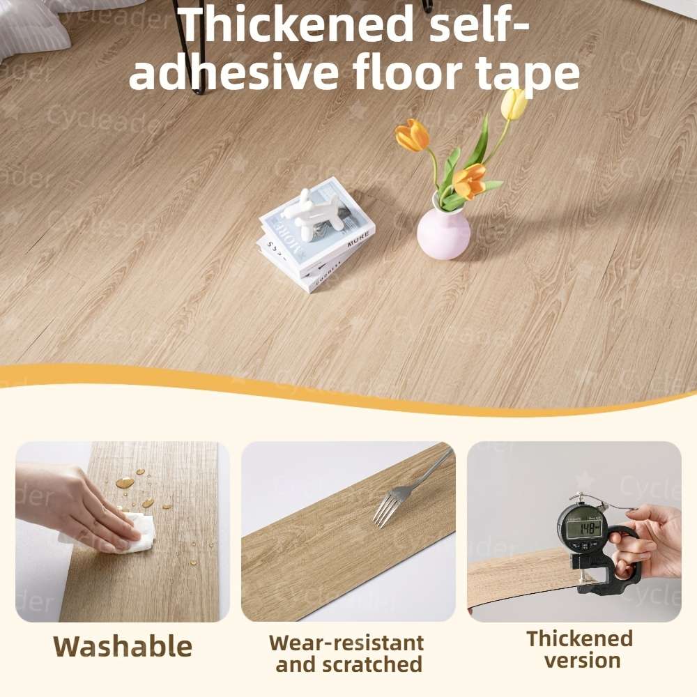 Self Adhesive Floor Stickers Wood Grain 5S