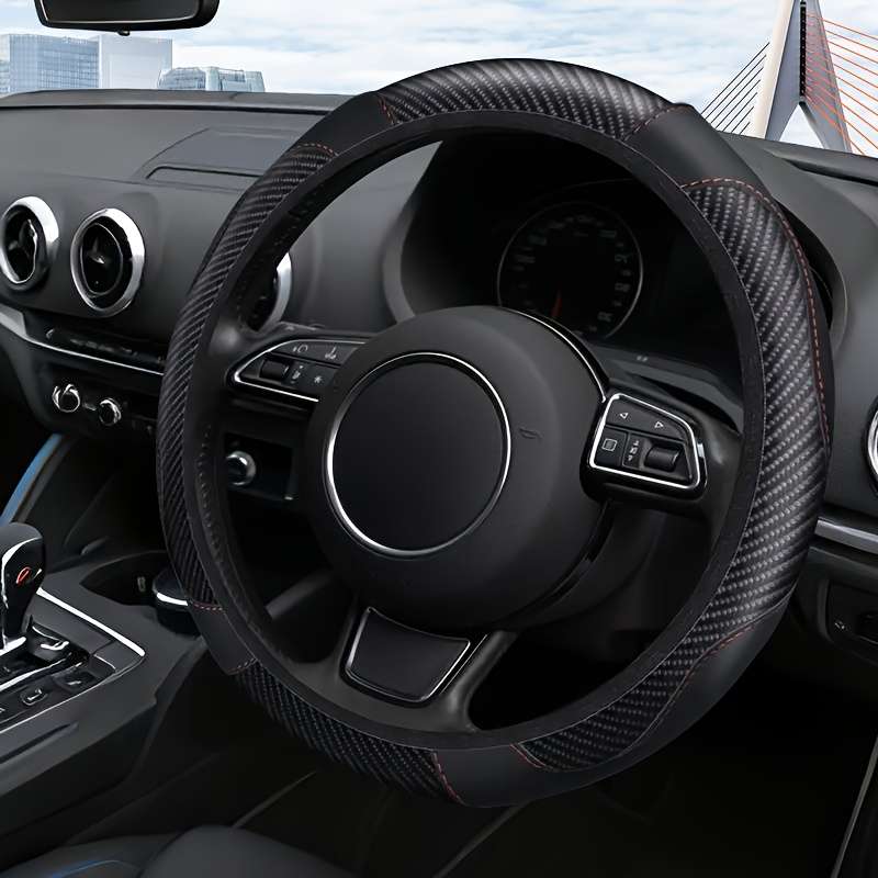 Car Steering Wheel Cover Black
