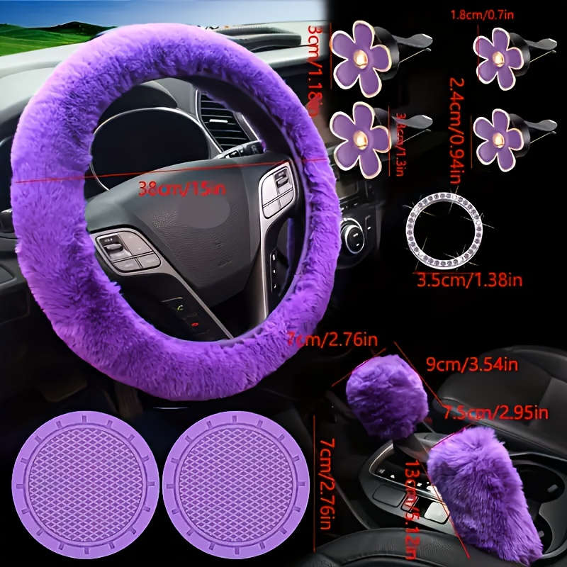 Car Steering Wheel Cover Red