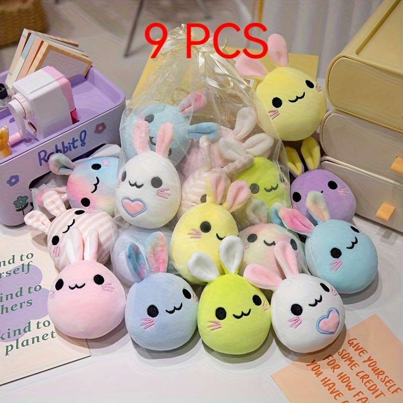Plush Toyss size 13cm Items 9PCS Rabbit Plush Bag