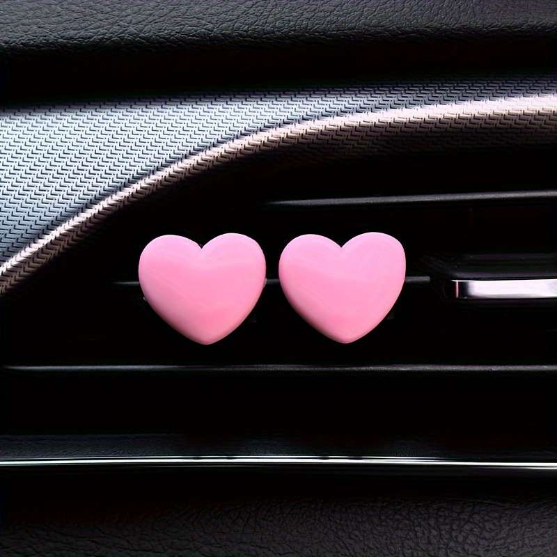 Car Interior Decor Color Pink 2Pc