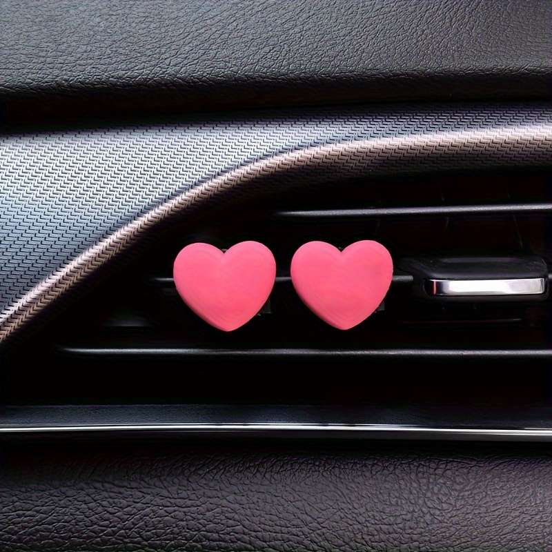 Car Interior Decor Color Pink 2Pc