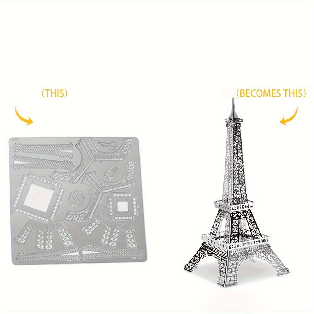 Building Toy Architectural Model Toy Set Color  Silvery