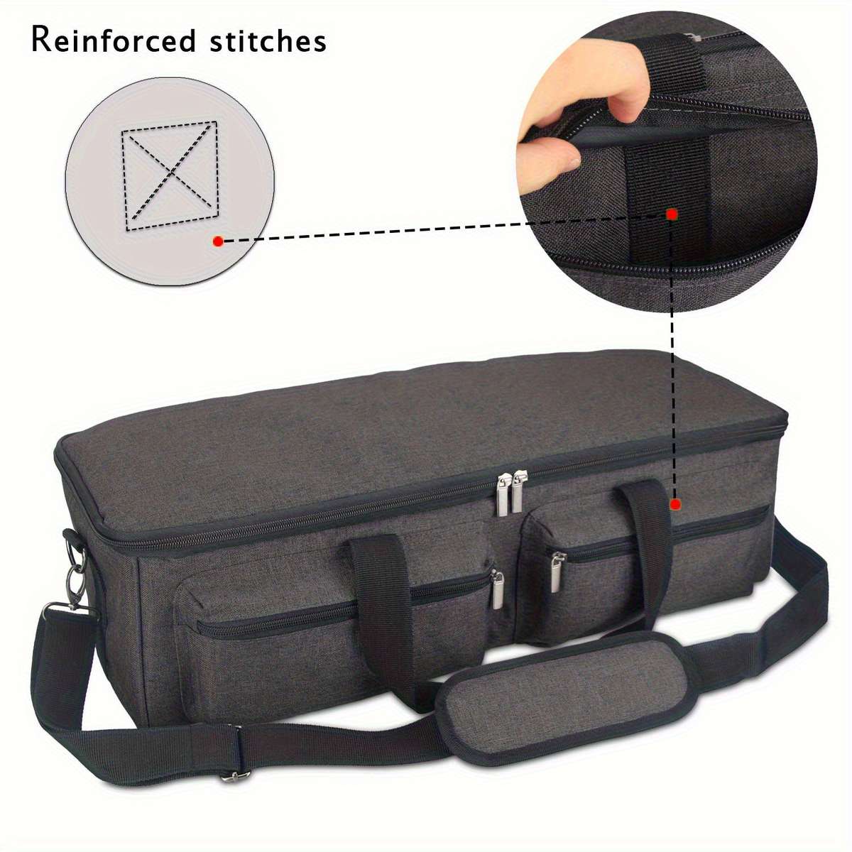 Portable Craft Cutter Machine Storage Bag Multiple Compartments Ergonomic Handle