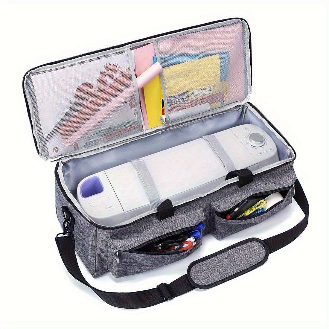 Portable Craft Cutter Machine Storage Bag Multiple Compartments Ergonomic Handle