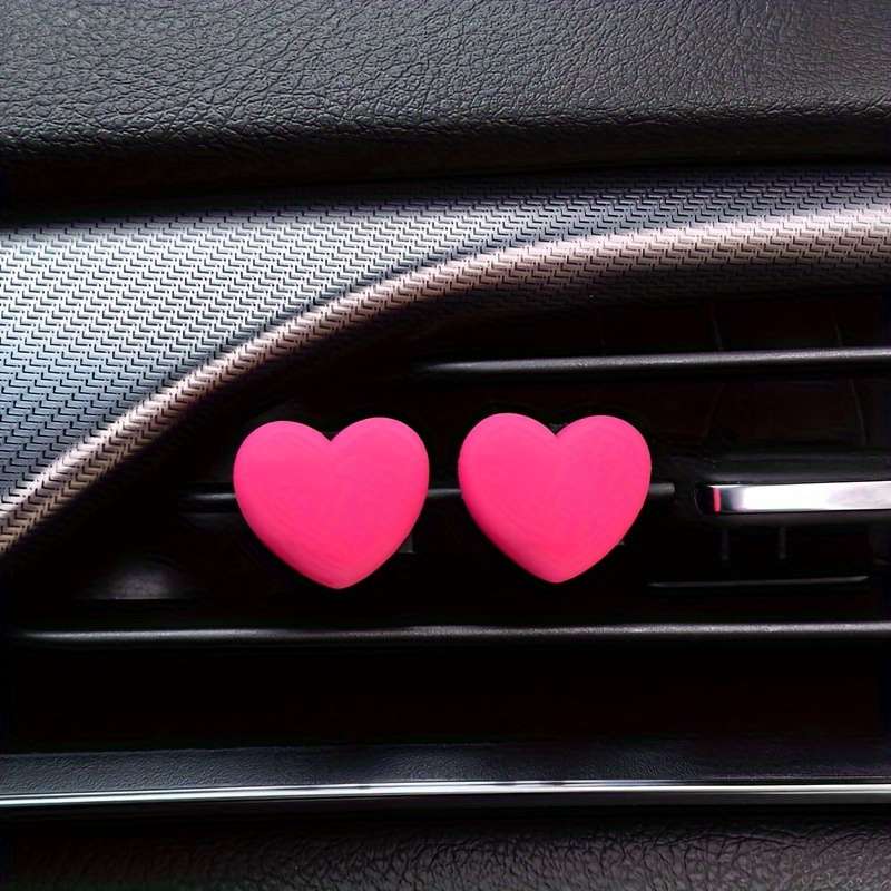 Car Interior Decor Color Pink 2Pc